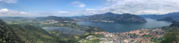 vue du lac depuis les hauteurs d'Iseo